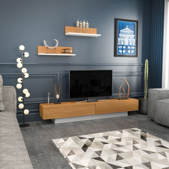 Hanah Home Lusi - Blanco, Teak Hanah Home Lusi - Blanco, Teak